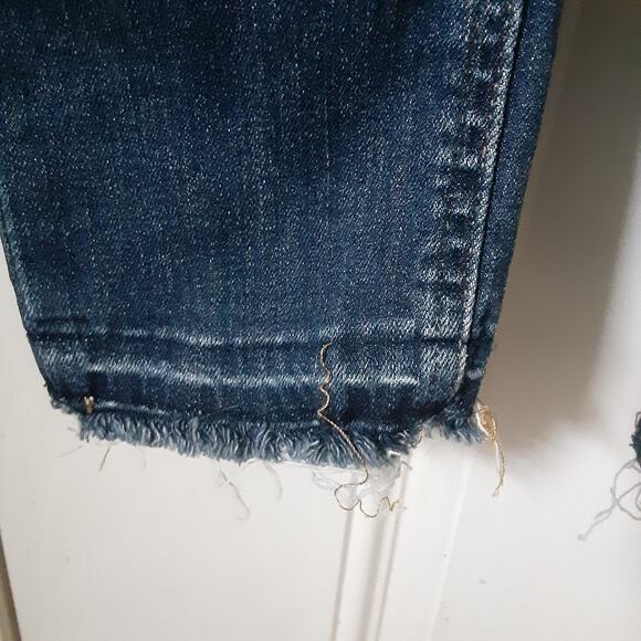 Levi's Overalls Blue Denim Women's Size 28 Side Zip Tapered Leg S40197 Cotton - Picture 4 of 15